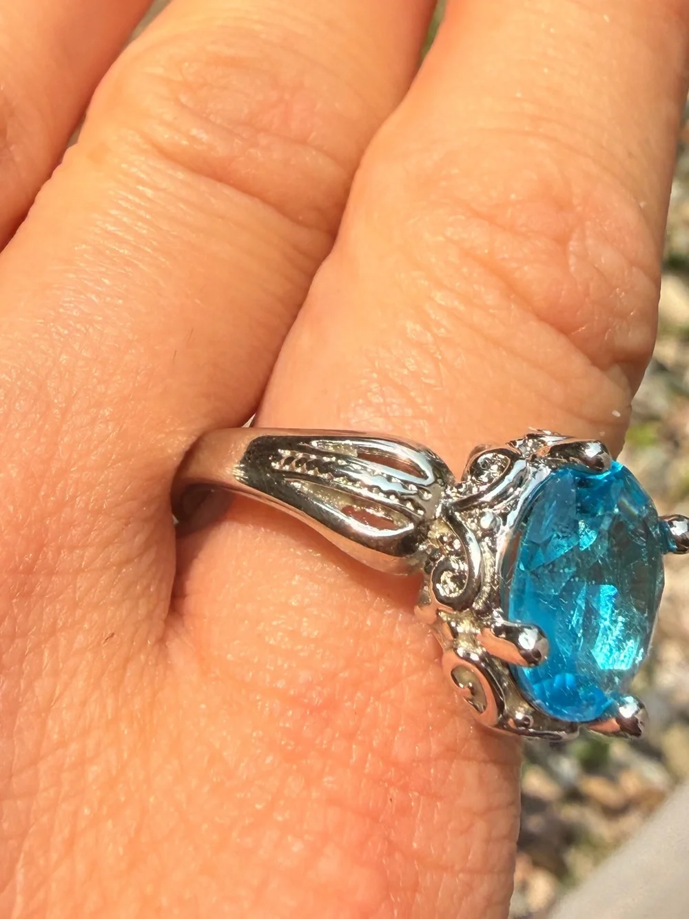Vintage elegant silver